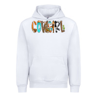 White Cowgirl Min Urban Hoodie - CowCowDesign