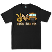 Black peace love bus Premium Tee - CowhideDigitalArt