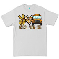Dove Grey peace love bus Premium Tee - CowhideDigitalArt