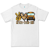 White peace love bus Premium Tee - CowhideDigitalArt
