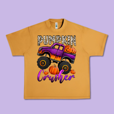 Pumpkin Crusher Monster Truck Urban Heavy Tee Designed By Jasminsmagicworld