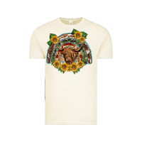 Vintage Arctic scottish calf sunflowers rainbow Vintage Tee - BarkalooDesign