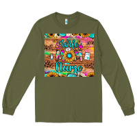 Army Green wife mom nurse Long Sleeve Tee - JahusDesignShop