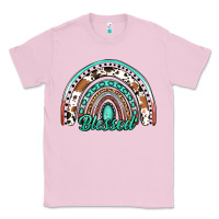 Bubblegum Pink blessed western rainbow Classic Tee - Jasminsmagicworld
