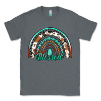 Charcoal Heather blessed western rainbow Classic Tee - Jasminsmagicworld
