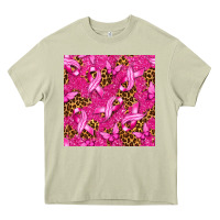 Mossy Breast Cancer with Ribbon and Butterfly Heavy Core Tee - texasbilliewilder