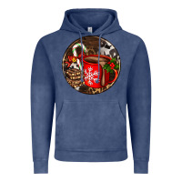 Vintage Denim Christmas hot chocolate and chocolate Vintage Hoodie - AdoDesignShop