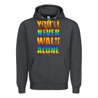Smoke Lgbtq You'll Never Walk Alone With Peace Zipper Hoodie - BundleAndBundleShop
