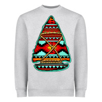 Heather Grey aztec arrowhead Heavyweight Sweatshirt - Jasminsmagicworld