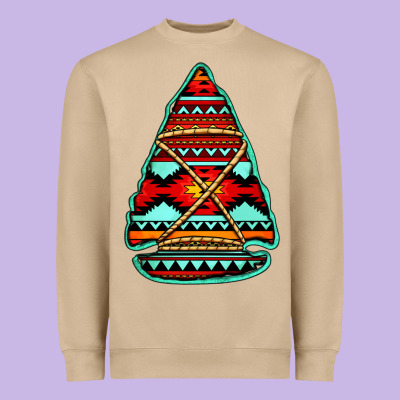Aztec Arrowhead Heavyweight Sweatshirt Designed By Jasminsmagicworld