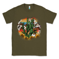 Army Green cowhide aztec sunflowers cactus Classic Tee - AdoDesignShop