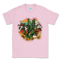 Bubblegum Pink cowhide aztec sunflowers cactus Classic Tee - AdoDesignShop