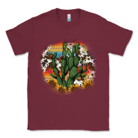 Burgundy cowhide aztec sunflowers cactus Classic Tee - AdoDesignShop