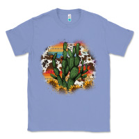 Colony Blue cowhide aztec sunflowers cactus Classic Tee - AdoDesignShop