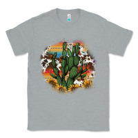 Heather Grey cowhide aztec sunflowers cactus Classic Tee - AdoDesignShop
