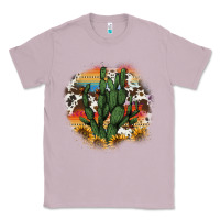 Lilac cowhide aztec sunflowers cactus Classic Tee - AdoDesignShop