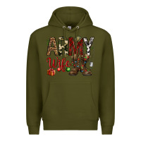 Army Green Christmas Army wife Premium Hoodie - NancyCooperArtShop
