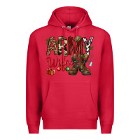 Cardinal Christmas Army wife Premium Hoodie - NancyCooperArtShop