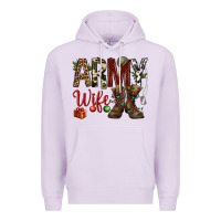 Lilac Christmas Army wife Premium Hoodie - NancyCooperArtShop