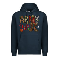 Navy Christmas Army wife Premium Hoodie - NancyCooperArtShop