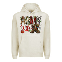 Oatmeal Heather Christmas Army wife Premium Hoodie - NancyCooperArtShop
