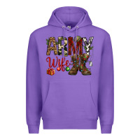 Purple Christmas Army wife Premium Hoodie - NancyCooperArtShop