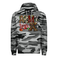 Slate Camo Christmas Army wife Premium Hoodie - NancyCooperArtShop
