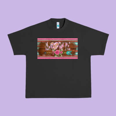 Western Nurse Love  Caduceus And Arrow License Plate Template Urban Heavy Tee Designed By Barkaloodesign
