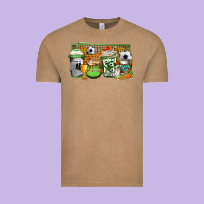 Soccer Coffee Vintage Tee Designed By Jasminsmagicworld