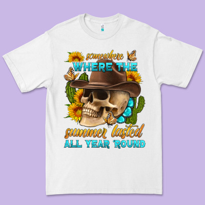 Somewhere Where The Summer Lasted All Year 'round Premium Tee Designed By Hra Design Shop