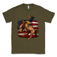 Army Green bucking bronco Classic Tee - Jasminsmagicworld
