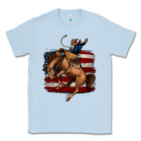 Dusty Blue bucking bronco Classic Tee - Jasminsmagicworld