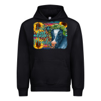 Black Cow Serape Just a Little Moody Urban Hoodie - CowCowDesign