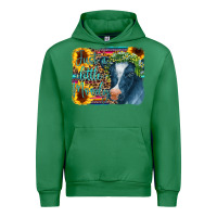 Emerald Cow Serape Just a Little Moody Urban Hoodie - CowCowDesign