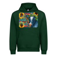 Forest Green Cow Serape Just a Little Moody Urban Hoodie - CowCowDesign