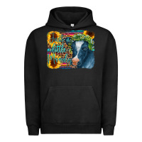 Pigment Black Cow Serape Just a Little Moody Urban Hoodie - CowCowDesign
