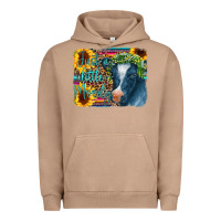 Pigment Burro Cow Serape Just a Little Moody Urban Hoodie - CowCowDesign