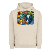 Pigment French Oak Cow Serape Just a Little Moody Urban Hoodie - CowCowDesign