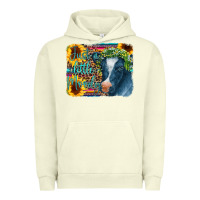 Pigment Pistachio Cow Serape Just a Little Moody Urban Hoodie - CowCowDesign