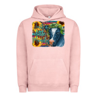 Pigment Salmon Cow Serape Just a Little Moody Urban Hoodie - CowCowDesign