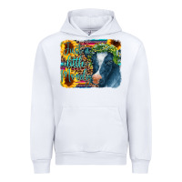 White Cow Serape Just a Little Moody Urban Hoodie - CowCowDesign