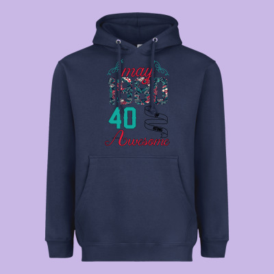 Made In May 1980 40 Years Of Being Awesome Heavyweight Hoodie Designed By Bettercallsaul