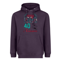 Plum Made In May 1980 40 Years Of Being Awesome Heavyweight Hoodie - Bettercallsaul