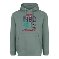 Sage Made In May 1980 40 Years Of Being Awesome Heavyweight Hoodie - Bettercallsaul