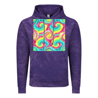 Cloud Purple Tie Dye Seamless Pattern Vintage Hoodie - BundleAndBundleShop