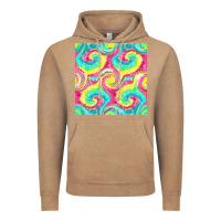 Vintage Coffee Tie Dye Seamless Pattern Vintage Hoodie - BundleAndBundleShop