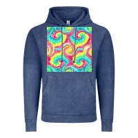Vintage Denim Tie Dye Seamless Pattern Vintage Hoodie - BundleAndBundleShop