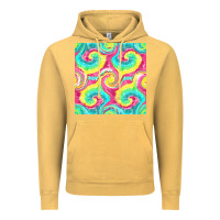 Vintage Mustard Tie Dye Seamless Pattern Vintage Hoodie - BundleAndBundleShop