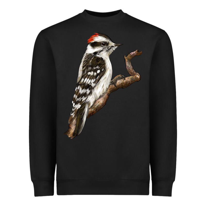 Downy Woodpecker Heavyweight Sweatshirt by LillyAllenDesigns | Teevron