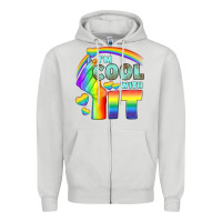Dove Grey Lgbtq İ'm Cool With İt Zipper Hoodie - BundleAndBundleShop